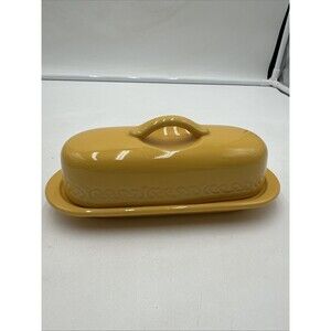 CHANTAL Covered Butter Dish Full Size CINNABAR~ Mint!